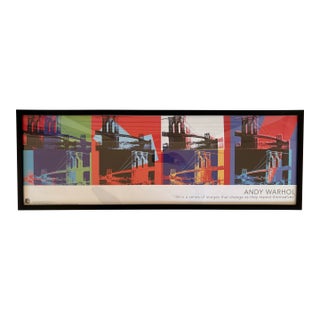 Andy Warhol Foundation “Brooklyn Bridge” Framed Limited Edition Poster Print For Sale