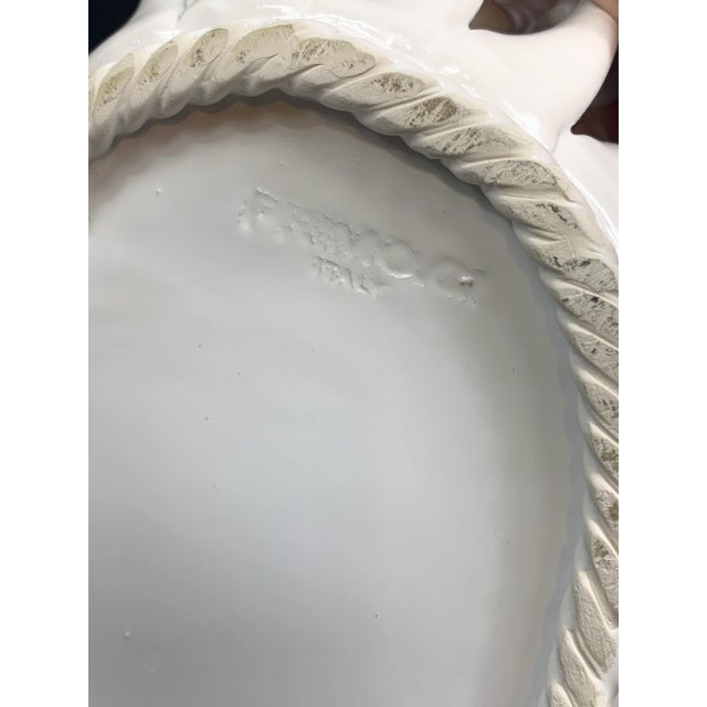 Vintage Handmade Italian Heart Shaped Bowl For Sale - Image 11 of 12