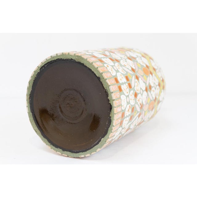 1970s Swedish Folk Art Mosaic Vase, 1970s For Sale - Image 5 of 16
