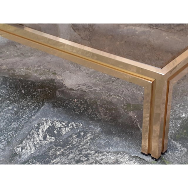 Brass Coffee Table, 1970s For Sale - Image 3 of 8