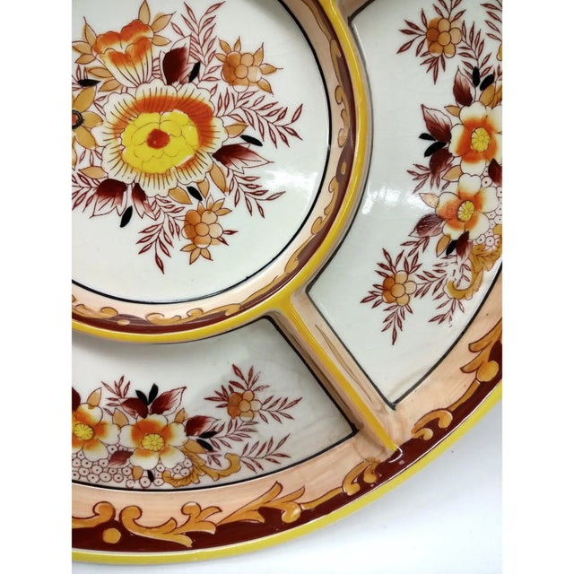 Mid-Century Modern Divided Serving Plate With Matching Box For Sale - Image 4 of 11