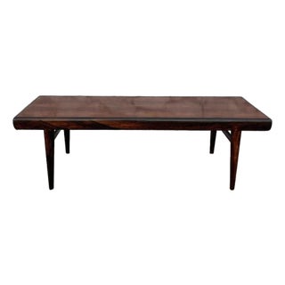 1950s Scandinavian Modern J. Linde Rosewood Extending Coffee Table – Restored Beauty For Sale