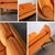 Mid-20th Century MCM Adrian Pearsall Style Gondola Sofa Orange Velveteen Fabric For Sale - Image 12 of 18