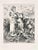 Etching on Montval paper, realized between 1927 and 1930. Table from "Les Fables de La Fontaine", published in 1952 in and...