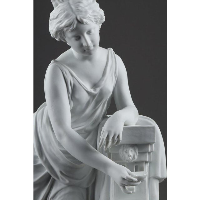 Porcelain Biscuit Sculpture by Nicolas Lecorney, 1885 For Sale - Image 14 of 18