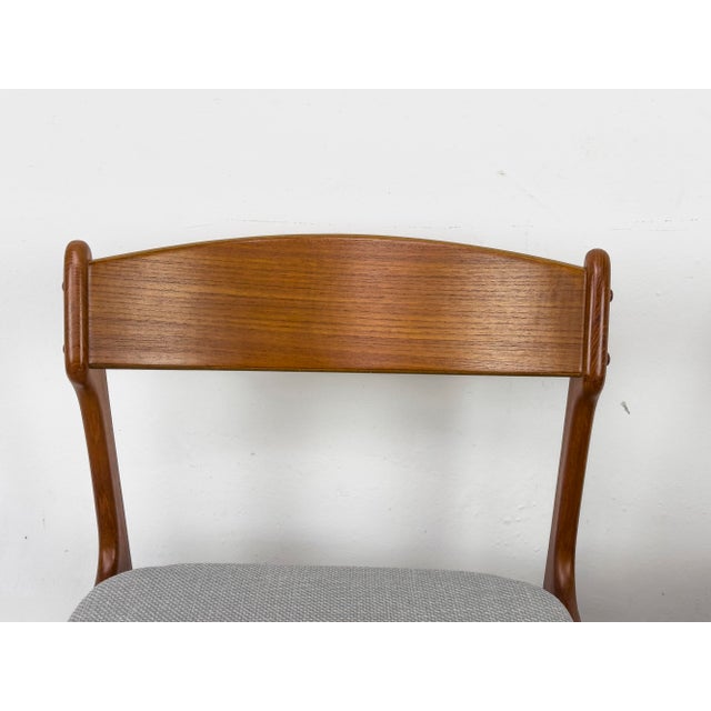 Gray Danish Teak Dining Chairs by Erik Buch for Od Møbler, 1960s, Set of 4 For Sale - Image 8 of 18