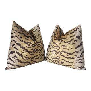 Scalamandre Le Tigre Throw Pillows- Set of 2 For Sale