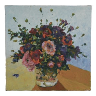 Patrice Guiraud, Flower Bouquet, 2019, Oil on Canvas For Sale