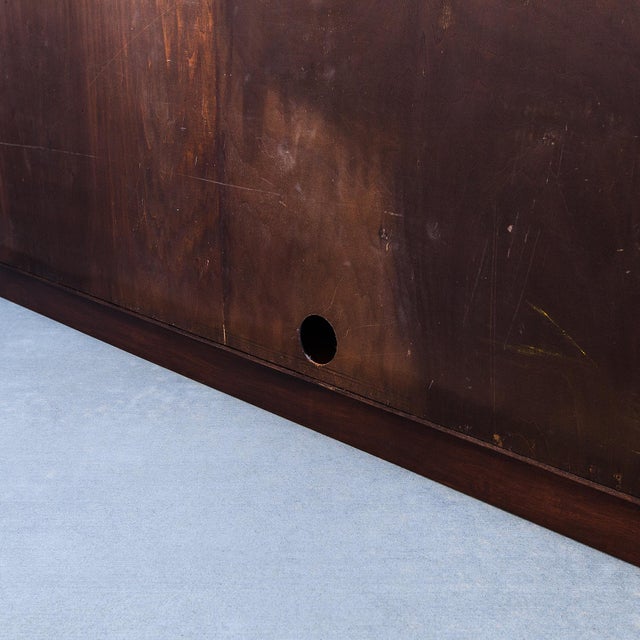 Restored Mid Century Oak & Cane Credenza by Jack Cartwright for Founders For Sale - Image 17 of 17