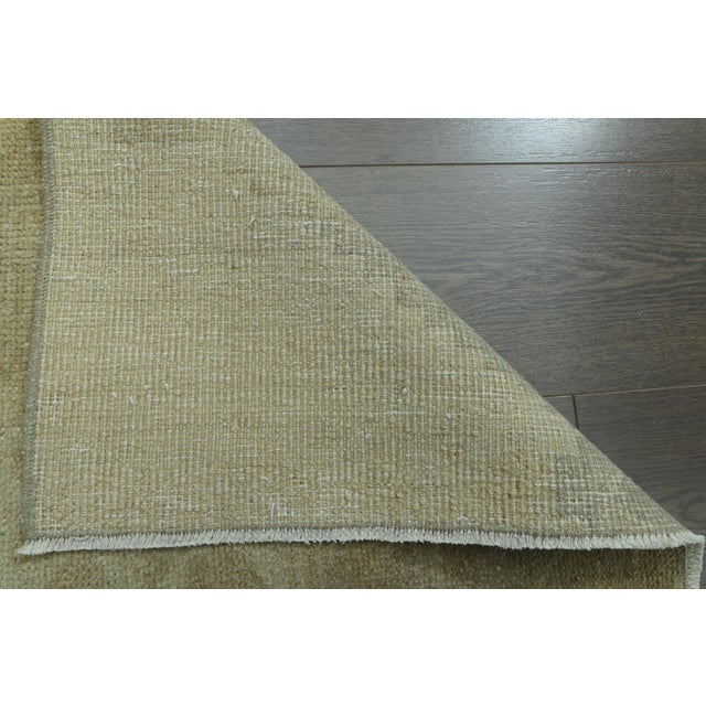 1970s Vintage Turkish Handmade Wool & Cotton Orange Runner Rug For Sale - Image 10 of 11