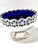 Early 20th Century Antique Silver Plate Pierced Pedestal Bowl With Cobalt Blue Glass Liner – Victorian Centerpiece For Sale - Image 5 of 7