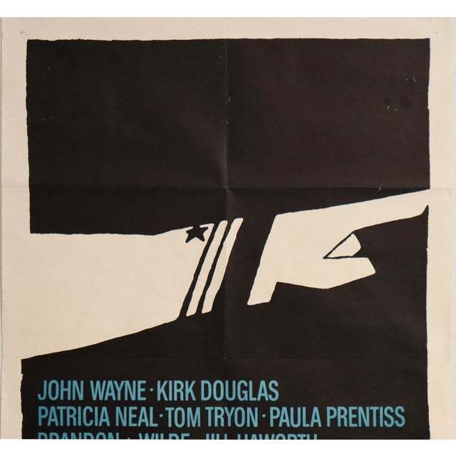 1965 American Movie Poster, "In Harm's Way" by Paramount Pictures Corp., Saul Bass For Sale - Image 4 of 5