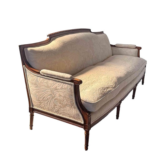 Late 19th Century Vintage French Sofa Louis XVI Style For Sale - Image 5 of 9