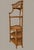 Chinoiserie Vintage Rattan and Wicker Five Tier Pagoda Etagere With Fretwork For Sale - Image 3 of 9