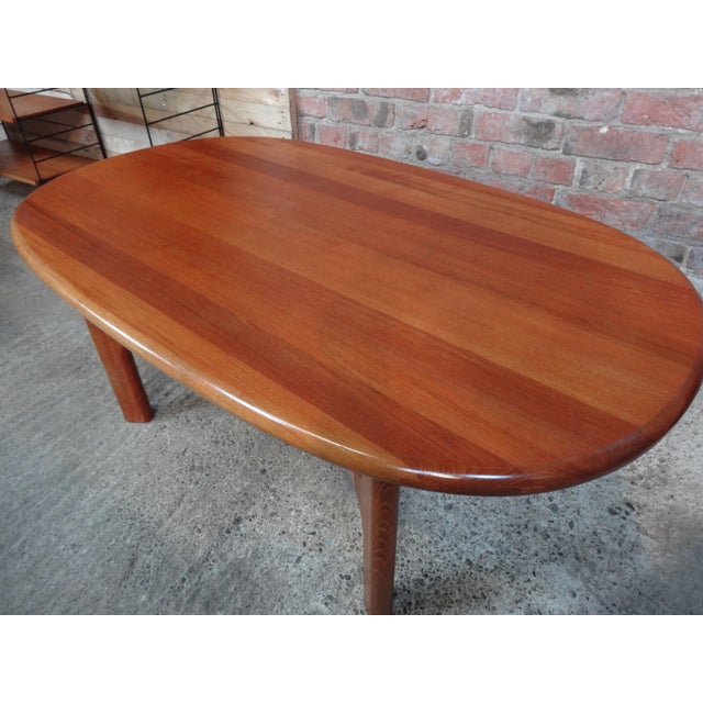 Mid-Century Solid Teak Coffee Table from Dyrlund, 1970s For Sale - Image 3 of 5