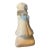 Cowan Art Pottery Bookend Sunbonnet Girl (1) Buttery Smooth Ivory Glaze 1929 For Sale