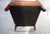 Animal Skin 1990s Leather Poete Armchair by McNamara & Hirschman For Sale - Image 7 of 16