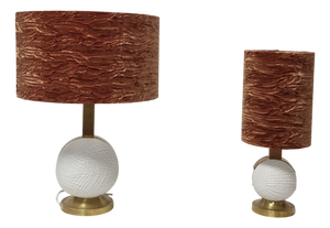 Wunsiedel Porcelain Lamps, Germany, 1980s, Set of 2