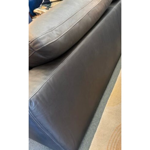 Restoration Hardware the Cloud Sofa, Ebony Cavalo Leather. Original Price: $15,865 For Sale - Image 11 of 11