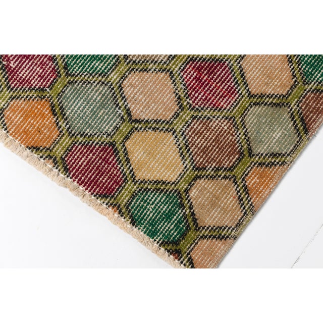 Mid 20th Century Colourful Floor Handknotted Carpet For Sale - Image 9 of 10
