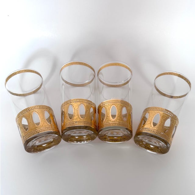 Culver Ltd. Culver Glass Highballs, Set of 4 For Sale - Image 4 of 4