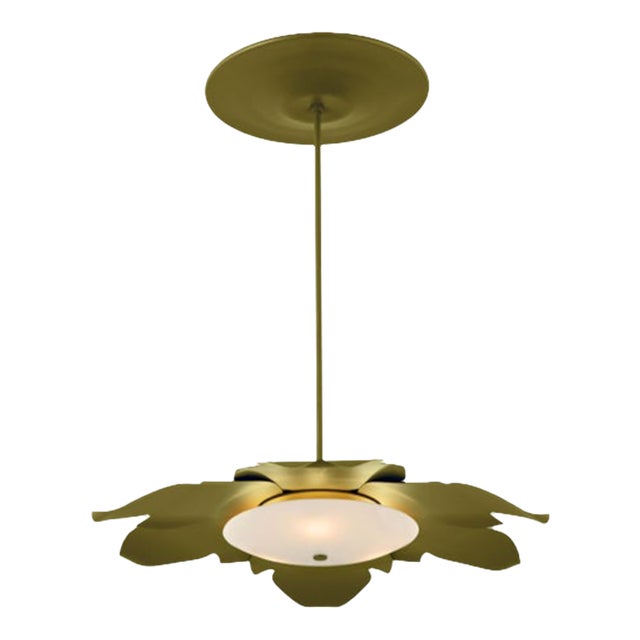 Urban Electric "Walska" Pendant Lamp - Custom Yellow Finish For Sale