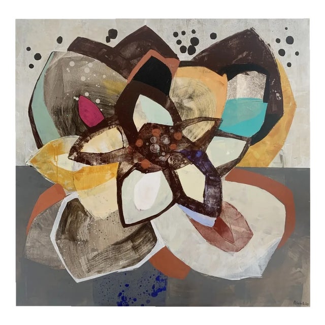 Anna Masiul-Gozdecka, Lotus, 2022, Acrylic on Canvas For Sale