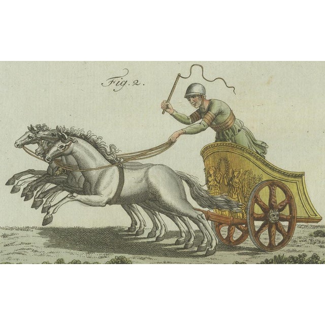 Gold Bertuch, Roman Chariot Racing and Circus Maximus, 1800, Engraving For Sale - Image 8 of 9