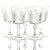 Cristal d' Arques Chantilly Taille Beaugency Wine Glasses by Cristal d'Arques-Durand Set of 5 For Sale - Image 4 of 12