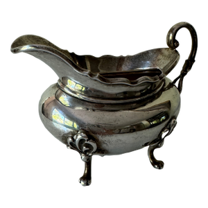 Antique Edwardian Sterling Silver Sauce Boat, Glasgow Hallmarked, C. 1900