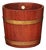 English Edwardian Oak Bucket with Brass Braces by R.A Lister & Co., Circa 1900 For Sale