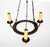 Metal Early 20th Century Rustic Iron 3-Light Ring Chandelier For Sale - Image 7 of 10