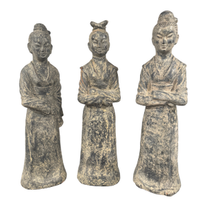 Maitland-Smith Asian-Inspired Scholar Figures – Set of 3