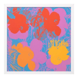Andy Warhol "Flowers" Screenprint in Colors For Sale