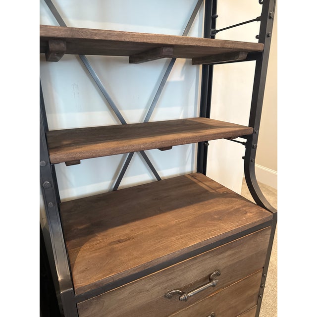 2020s Restoration Hardware French Library Bookcase With Drawers For Sale - Image 5 of 6