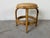Vintage Coastal Bamboo & Woven Wicker Round Ottoman For Sale - Image 4 of 12