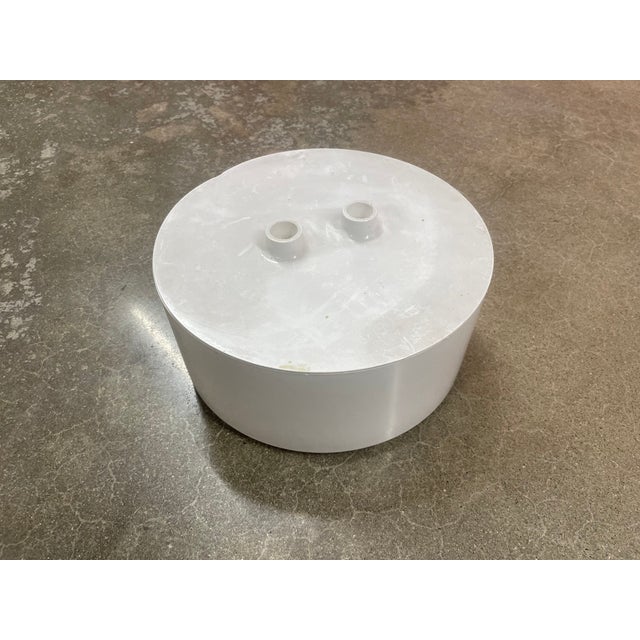 Massimo Vignelli 1970s Massimo Vignelli for Heller Covered Casserole Dish in White Melamine - Modernist Design For Sale - Image 4 of 9