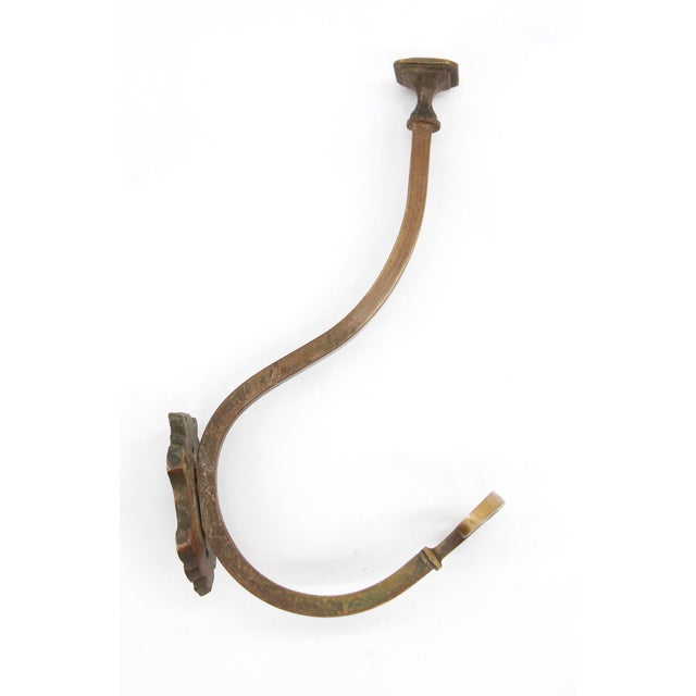 Traditional Mid 20th Century European Bronze Vintage Wall Hook For Sale - Image 3 of 6