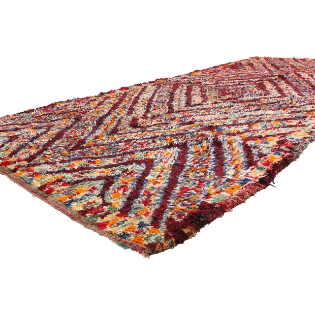 21898 Vintage Beni M'Guild Moroccan Rug, 06'03 x 13'05. The Medina Talisman: A Vintage Beni M'Guild Moroccan Masterpiece...