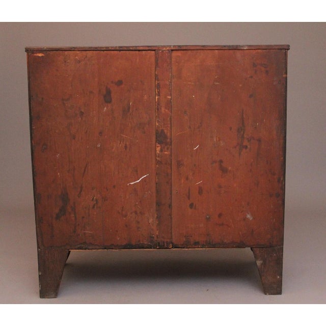Brown Flame Mahogany Bowfront Chest of Drawers, 1810 For Sale - Image 8 of 11