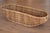 Boho Chic Large Vintage Boat-Shaped Wicker Rattan Basket With Handles For Sale - Image 3 of 14