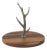 Malachi Cheese & Charcuterie Board with Pewter Antler Stem For Sale