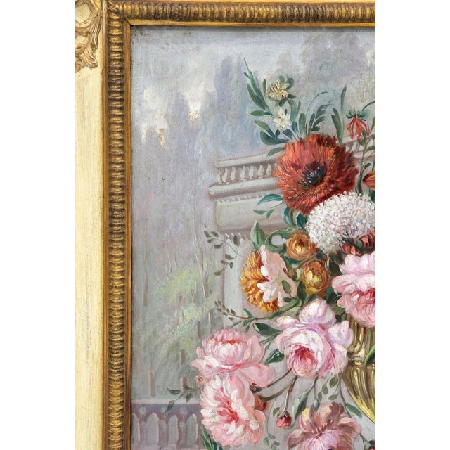 Vittorio Landi, Floral Still Lifes, Oil Paintings, 1990, Framed, Set of 2 For Sale - Image 15 of 18