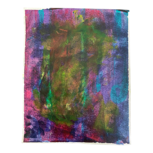 Abstract Oil and Watercolor Painting, 2021