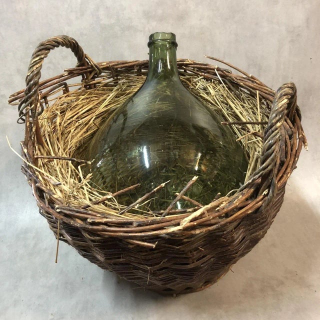 Antique Blown Glass Demijohn For Sale - Image 9 of 10