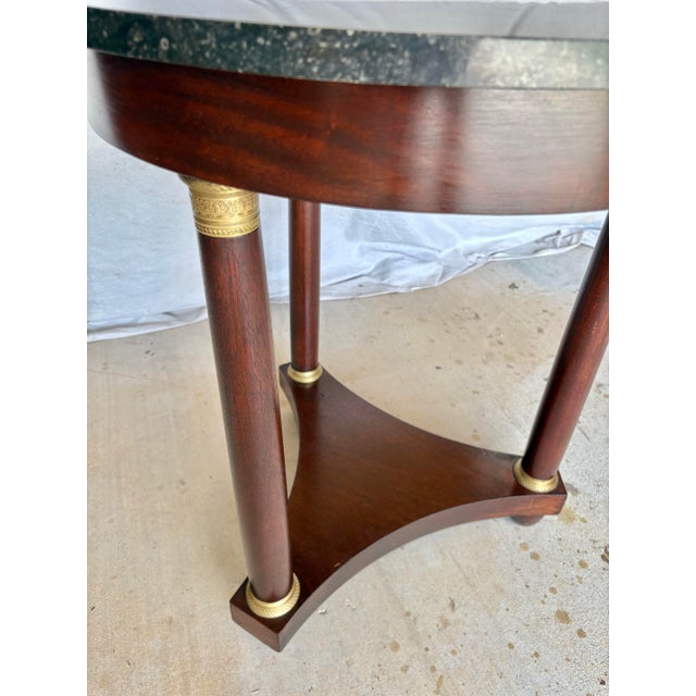 Early 20th Century Early 20th Century French Walnut Empire Style Side Table For Sale - Image 5 of 12