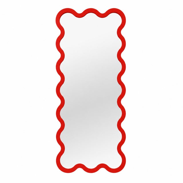Black Luxery Full Length Sculptural Wavy Hvyli 16 Mirror by Oitoproducts For Sale - Image 17 of 18