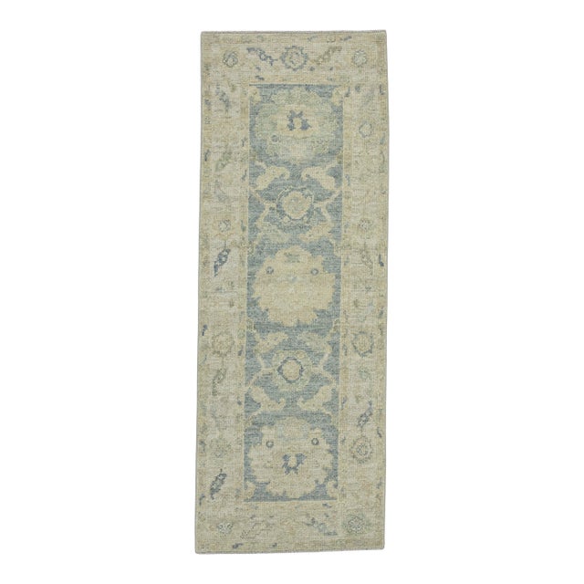 Turkish Oushak Rug 2'2"x 5'10" #19430 For Sale