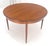 Late 20th Century Danish Modern Round Teak Dining Table w/ 18" Pop Up Hide Away Leaf MINT For Sale - Image 14 of 15