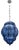 Wrought Iron and Murano Glass Pendant Light, 1980s For Sale